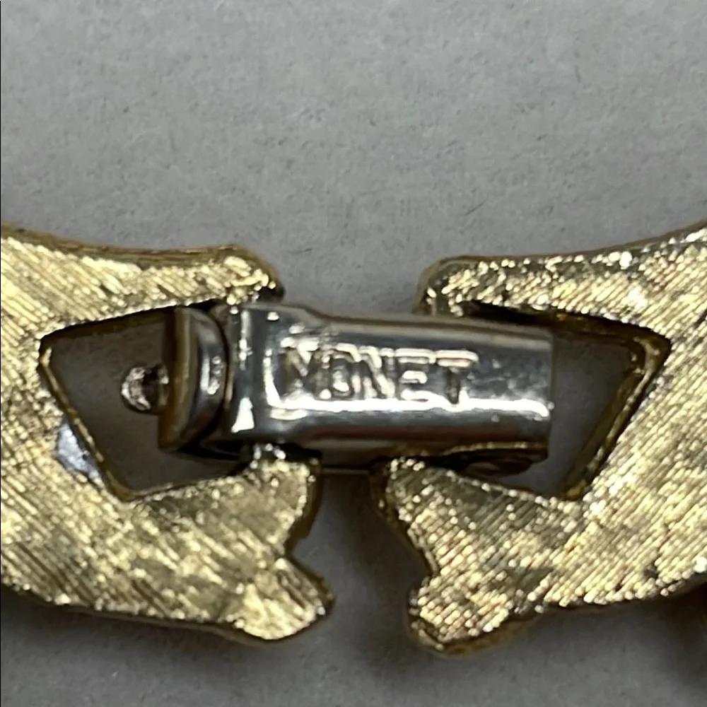 Monet Vintage Rare Gold Tone Multi-Strand Necklace - Picture 2 of 6